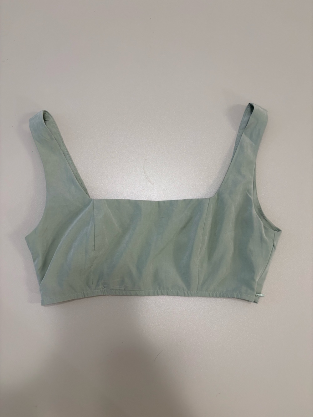 Princess Polly Mint Green Square Neck Crop Top
